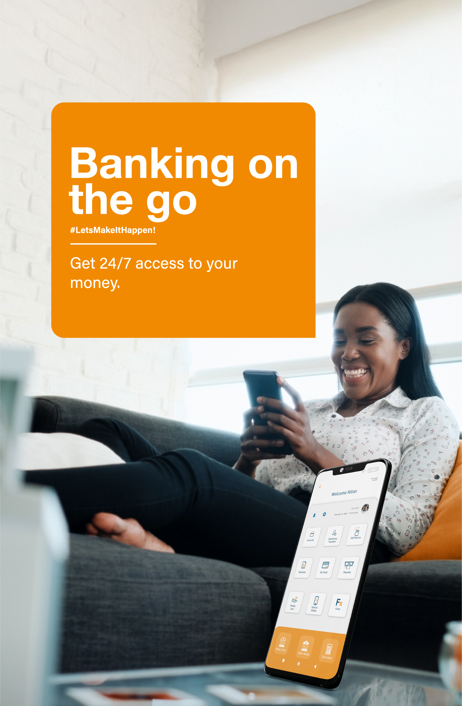 ZICB25 WEBSITE SLIDER MOBILE VERSION Banking on the go 2